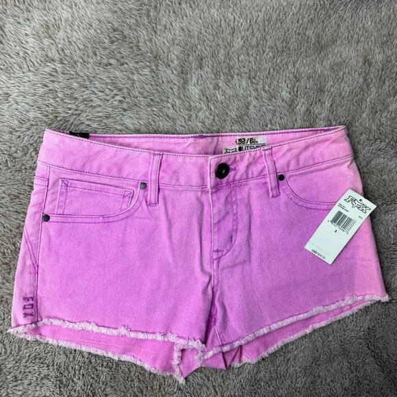 Fox Women's Outshine Cutoff Shorts Stretch Neon Lilac MSRP $49.50 Ne - Picture 3 of 16